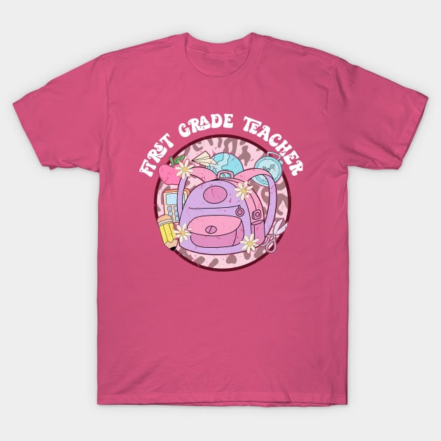 First grade teacher T-Shirt by Zedeldesign